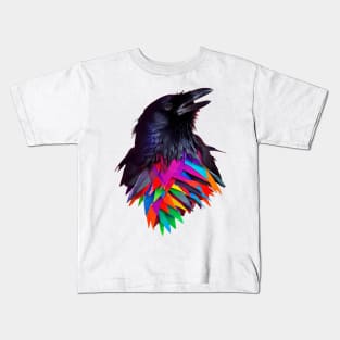 Colorful Raven Kids T-Shirt